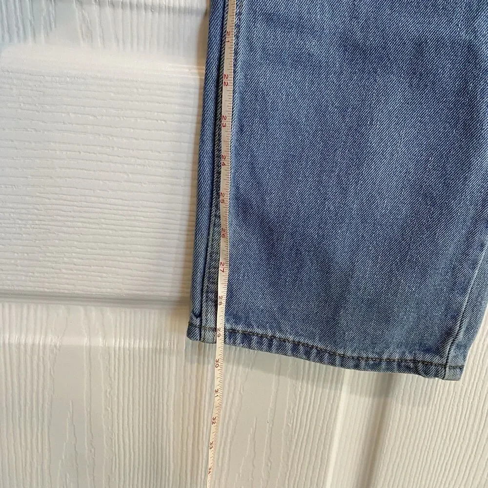 Levi's 505 Jeans Men's 36x32 Blue Straight Leg Denim Light Wash